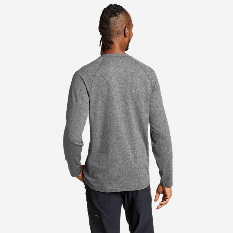 Eddie Bauer Mountain Trek Long-Sleeve T-shirts Herren Grau | FPRA-80537