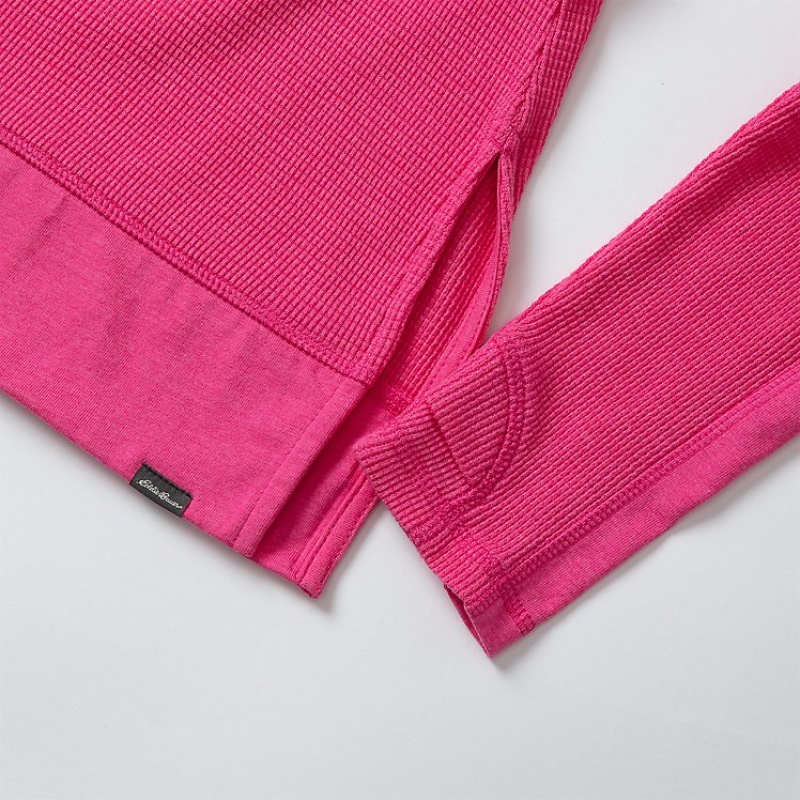 Eddie Bauer Myriad Thermal Long-Sleeve Crew Tanktop Mädchen Rosa | CTVI-69082