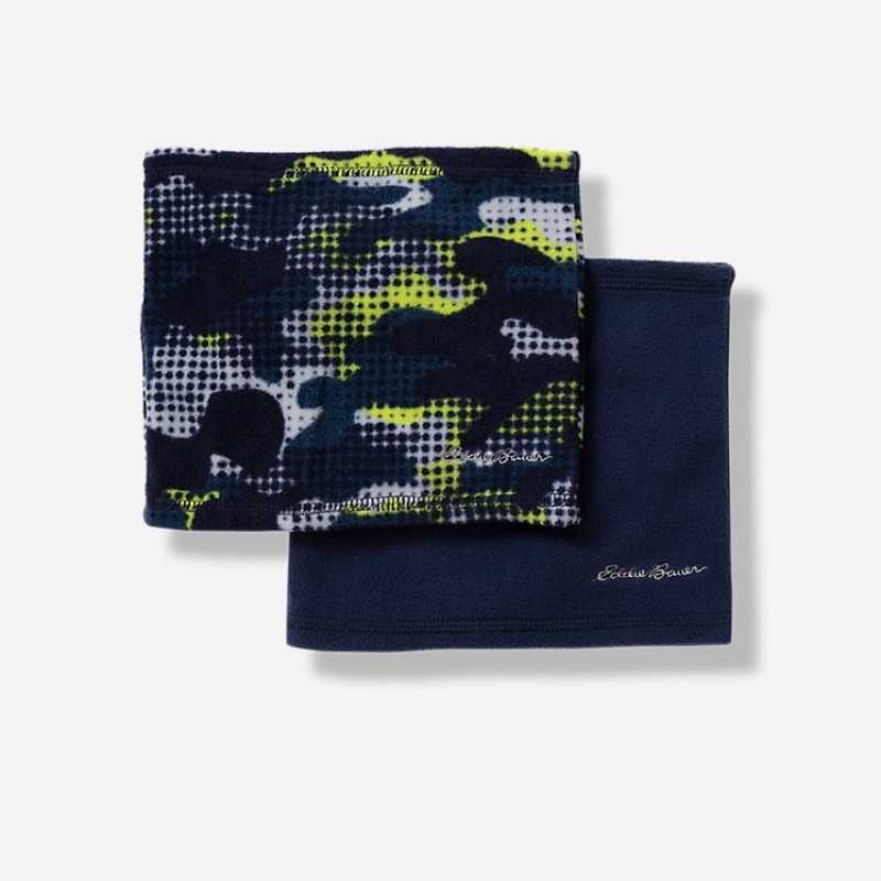 Eddie Bauer Neck Gaiter - 2 Pack Fleece Mädchen Hellnavy | EGIH-97548