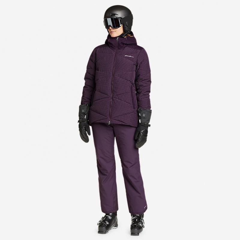 Eddie Bauer Night Ski Down Jacken Damen Lila | ICLN-64205