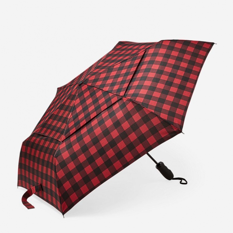 Eddie Bauer Open/Close Umbrella Accessoires Herren Tiefesrot | RYSM-02453