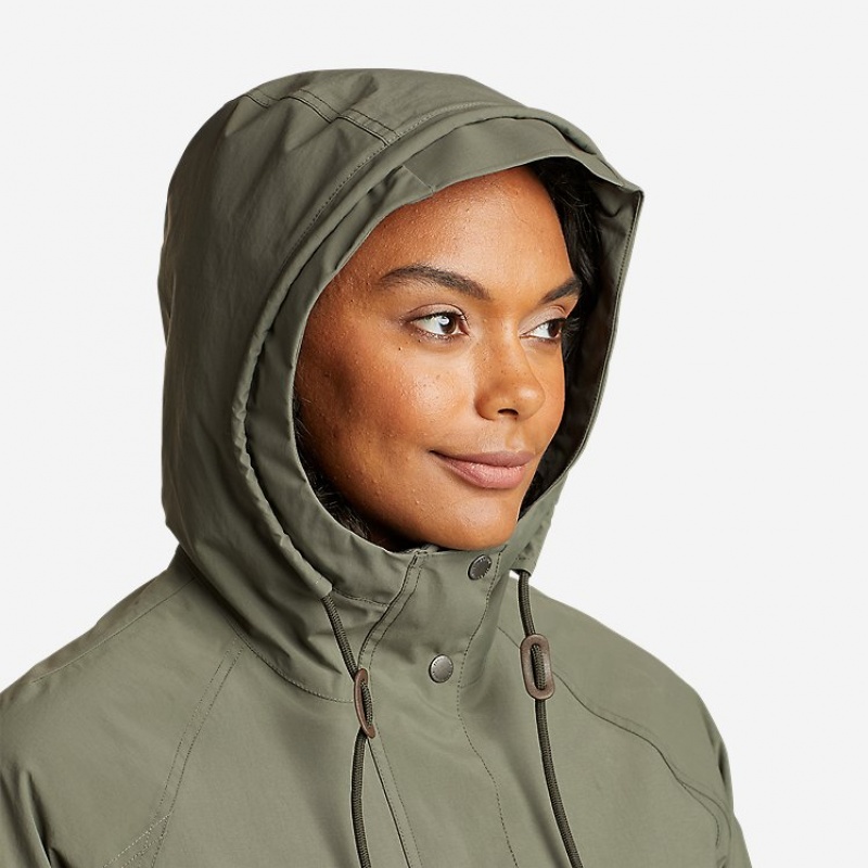 Eddie Bauer Port Townsend Jacken Damen Grün | UKBE-84395