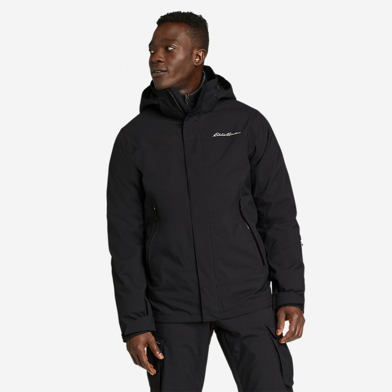 Eddie Bauer Powder Search 2 3-In-1 Jacken Herren Schwarz | PLOF-19856