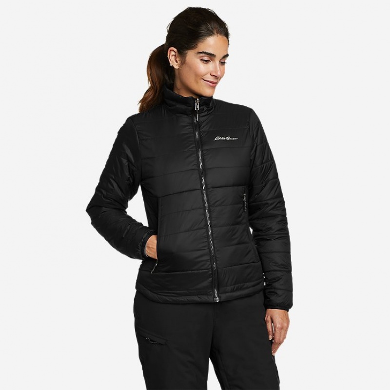 Eddie Bauer Powder Search 3-In-1 Jacken Damen Schwarz | IUKE-64307