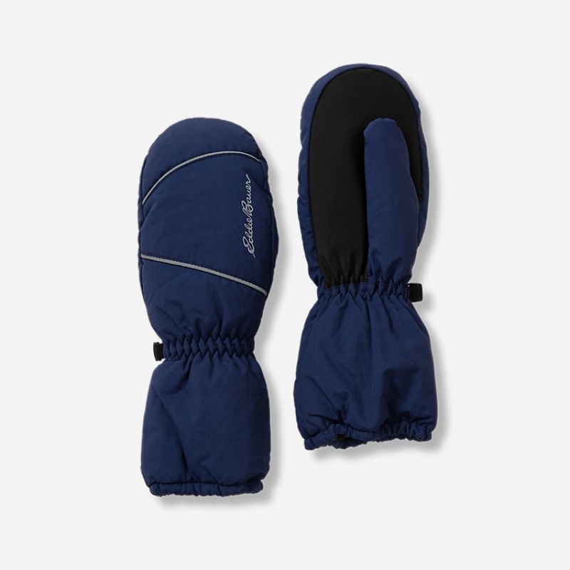 Eddie Bauer Powder Search Fäustlinge Mädchen Hellnavy | BEWV-43085