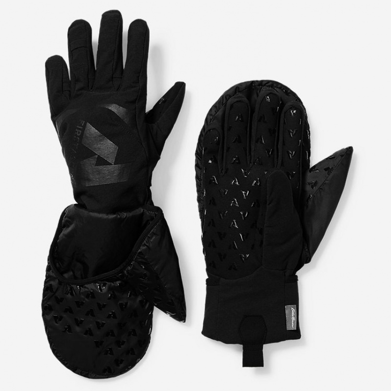 Eddie Bauer Pro Adaptor Handschuhe Herren Schwarz | VUZN-36048