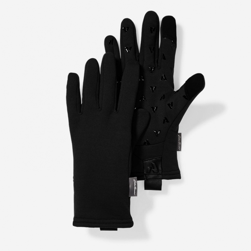 Eddie Bauer Pro Liners Handschuhe Damen Schwarz | DGFA-70362