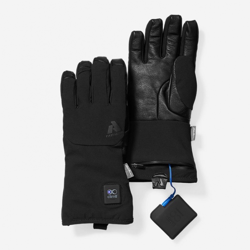 Eddie Bauer Pro Smart Heated Lite Handschuhe Damen Schwarz | GHRP-50472