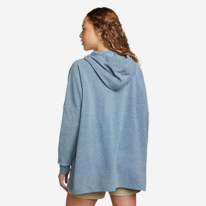 Eddie Bauer Quest Blanket Hoodie Damen Blau | ZFSB-10734