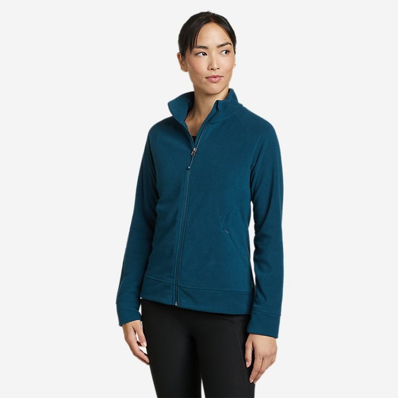 Eddie Bauer Quest Full-Zip Fleece Damen Pfauen | JSYR-17538