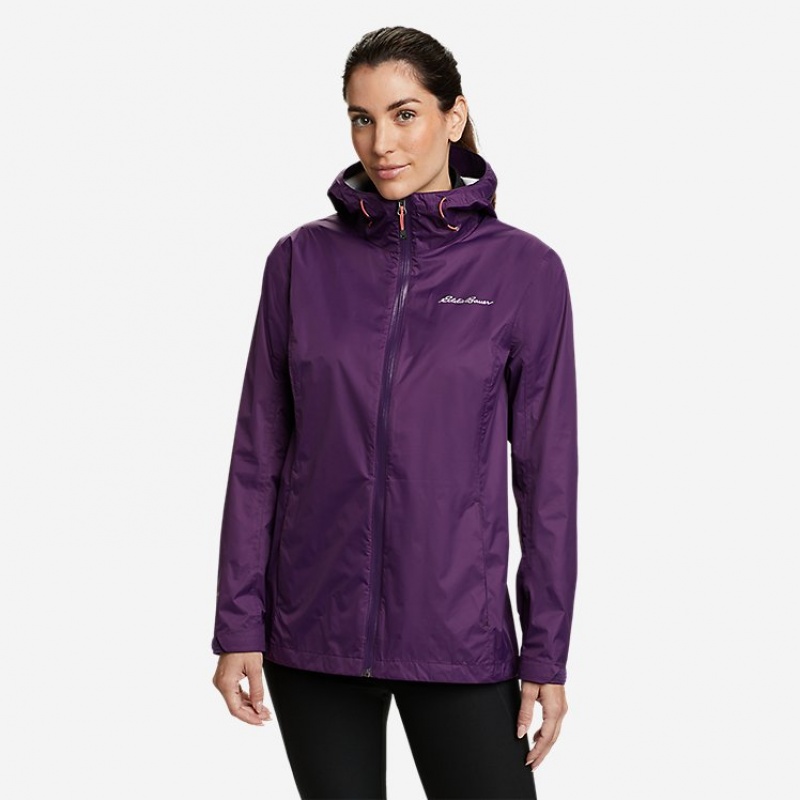 Eddie Bauer RIPPAC® Pro Rain Jacken Damen Lila | FEXB-64978