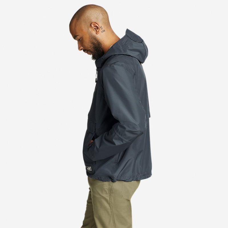 Eddie Bauer RainPac Anorak Jacken Herren Blau | AEFJ-64270