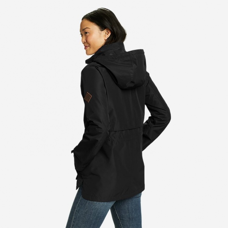 Eddie Bauer Rainfoil® Parka Damen Schwarz | LFWQ-91560