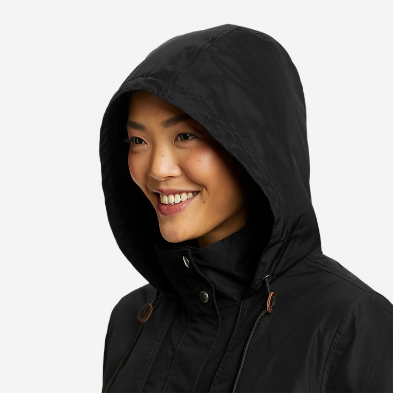 Eddie Bauer Rainfoil® Parka Damen Schwarz | LFWQ-91560