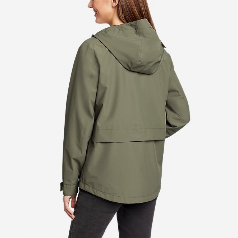 Eddie Bauer Rainfoil® Storm Jacken Damen Grün | PZER-56249