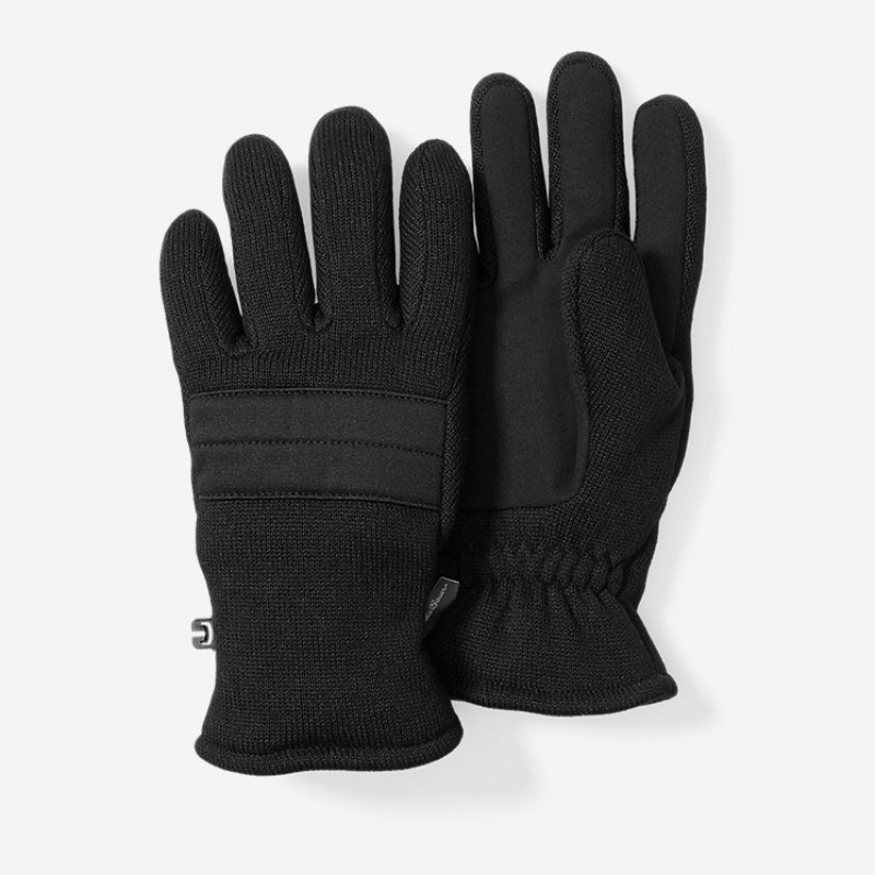 Eddie Bauer Rainier Fleece Handschuhe Damen Schwarz | VPRS-23408