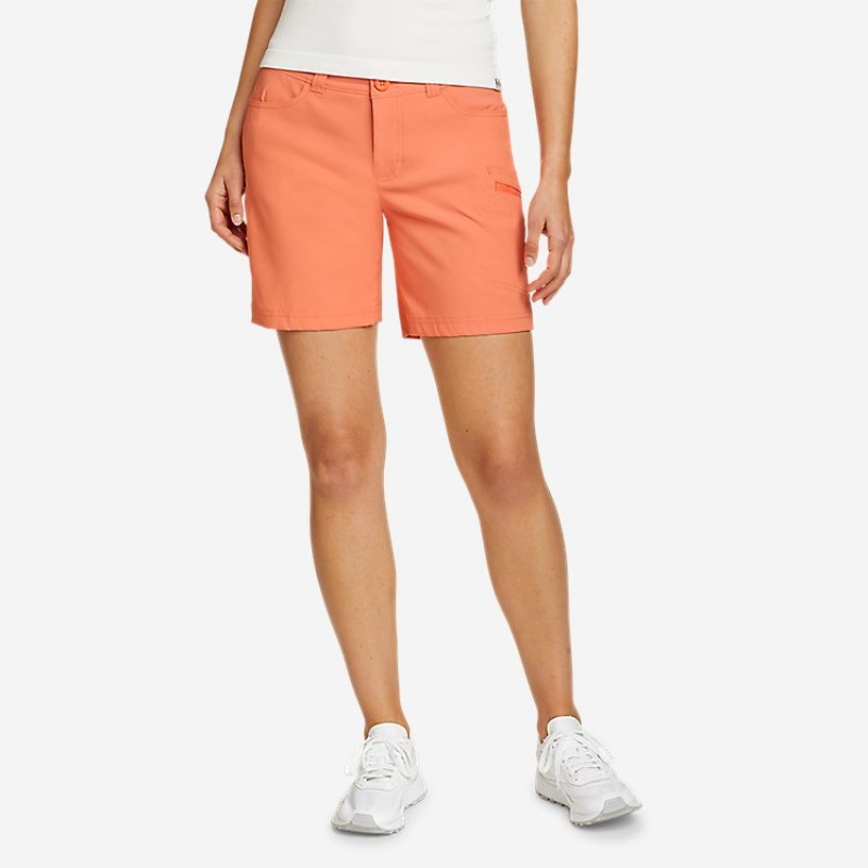 Eddie Bauer Rainier Kurze Hose Damen Koralle | GKTD-36409