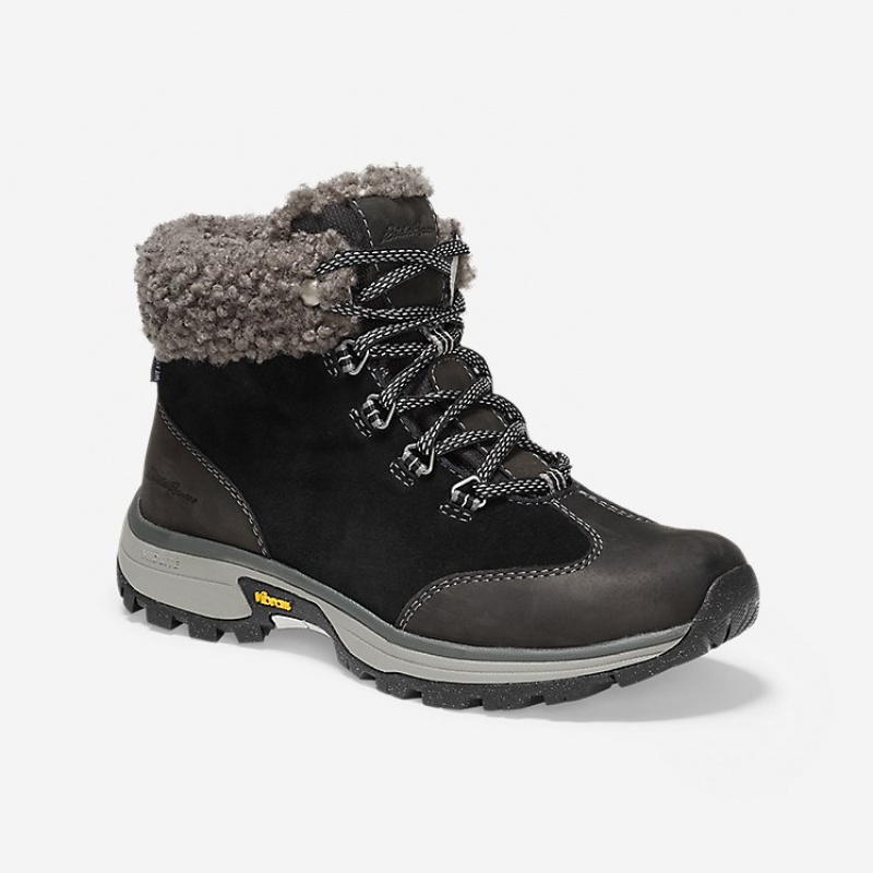 Eddie Bauer Rainier Mid Stiefel Damen Schwarz | SHWT-58109