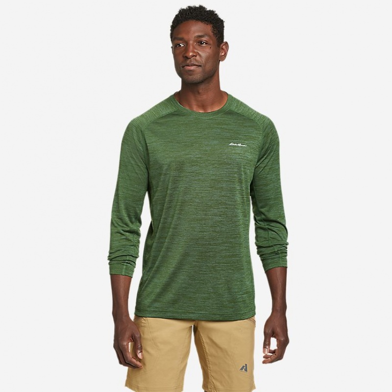 Eddie Bauer Resolution Long-Sleeve T-shirts Herren Grün | UASR-08342