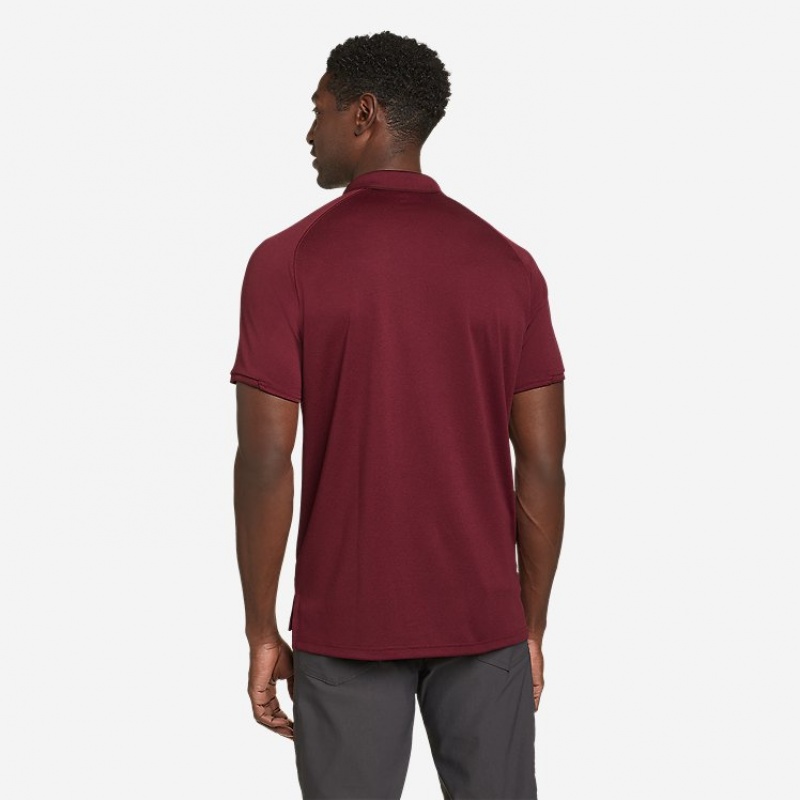 Eddie Bauer Resolution Pro Kurzes-Sleeve Polo 2 T-shirts Herren Bordeaux | RATY-68950