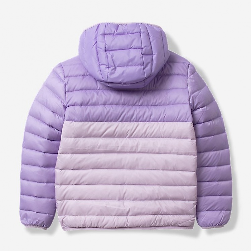 Eddie Bauer Reversible CirrusLite Down Mit Kapuze Jacken Mädchen Lavendel | QRGM-28973