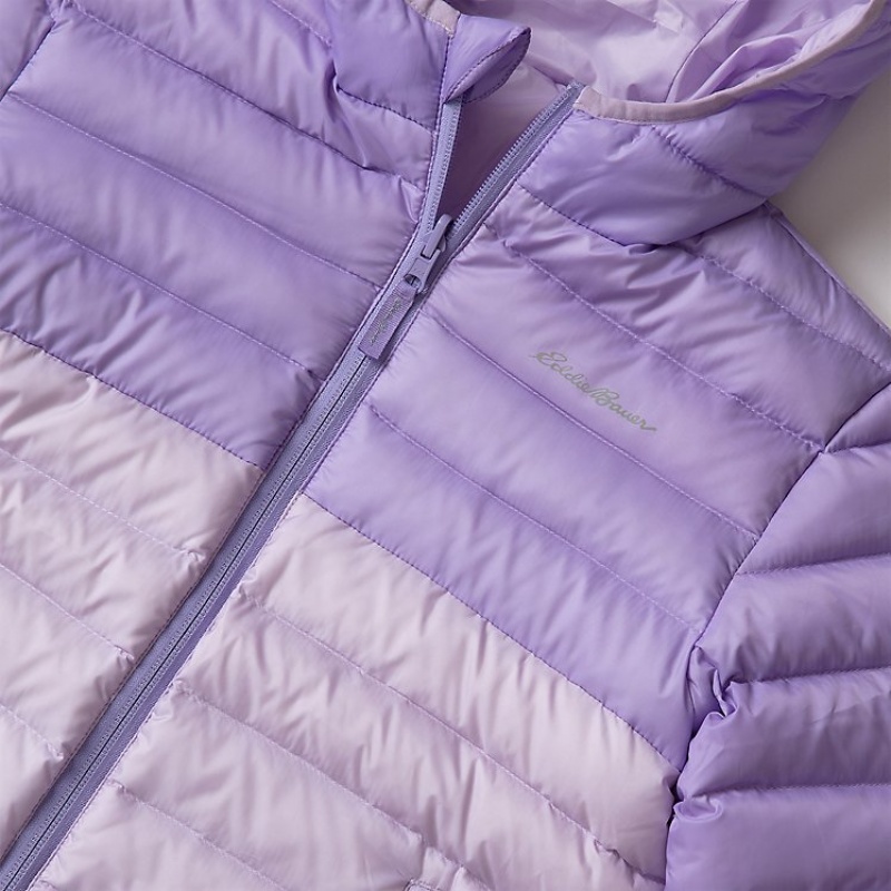 Eddie Bauer Reversible CirrusLite Down Mit Kapuze Jacken Mädchen Lavendel | QRGM-28973