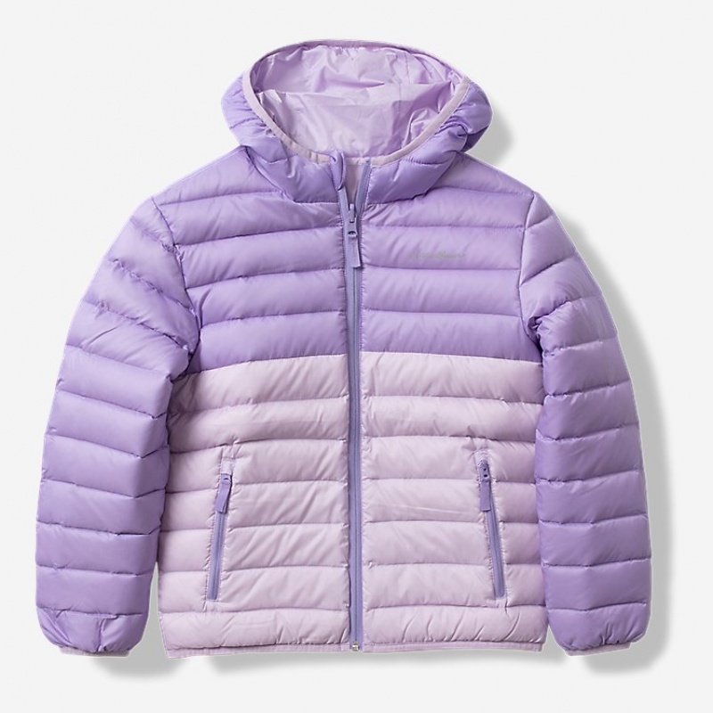 Eddie Bauer Reversible CirrusLite Down Mit Kapuze Jacken Mädchen Lavendel | QRGM-28973