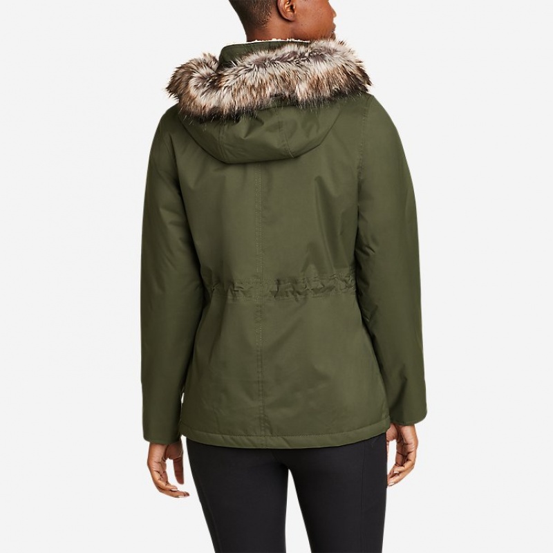 Eddie Bauer Riley Insulated Jacken Damen Dunkelolivgrün | VYUI-09432