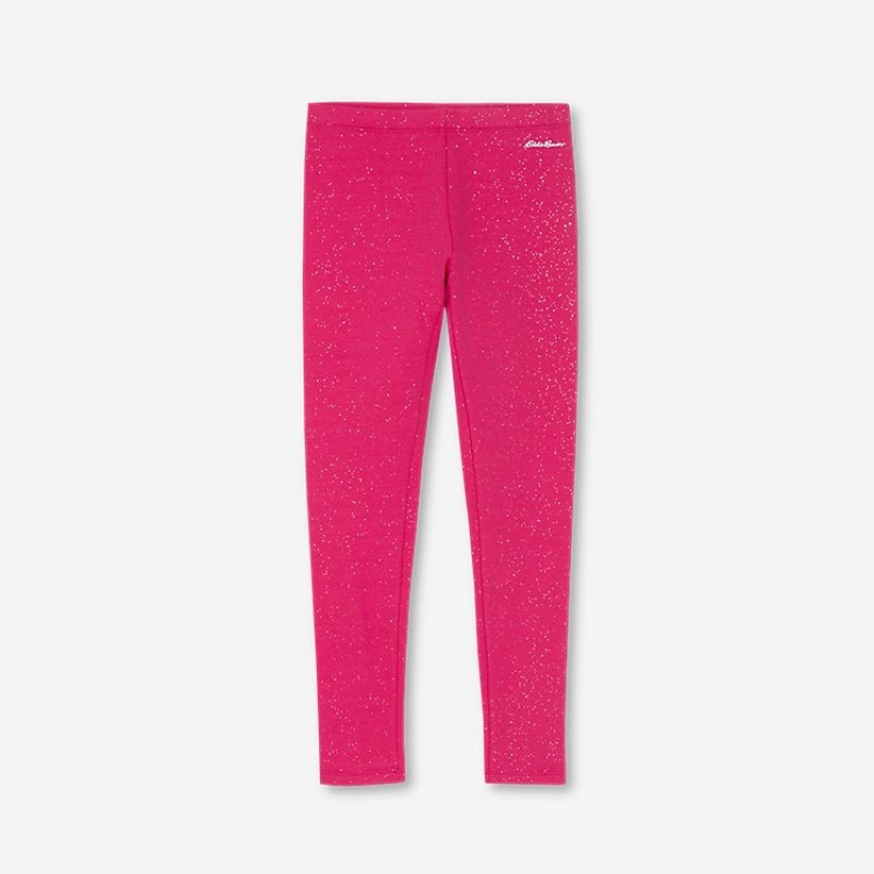 Eddie Bauer Rock Hopper Plush-Gefütterte - Sparkle Leggings Mädchen Rosa | WDAG-82310