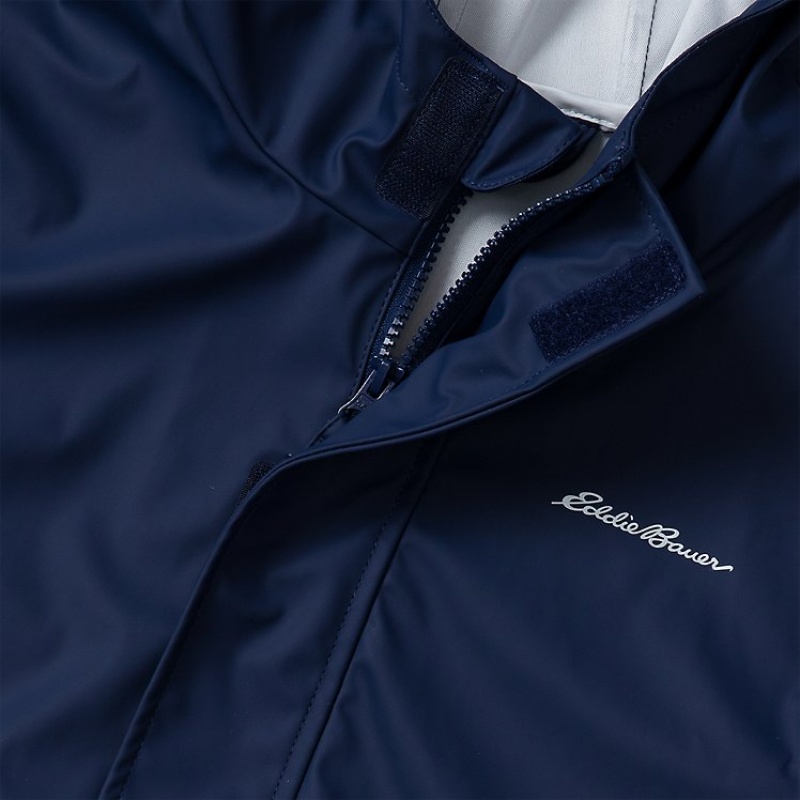 Eddie Bauer Rock Skipper Rain Slicker Regenmantel Mädchen Hellnavy | CTMK-17290