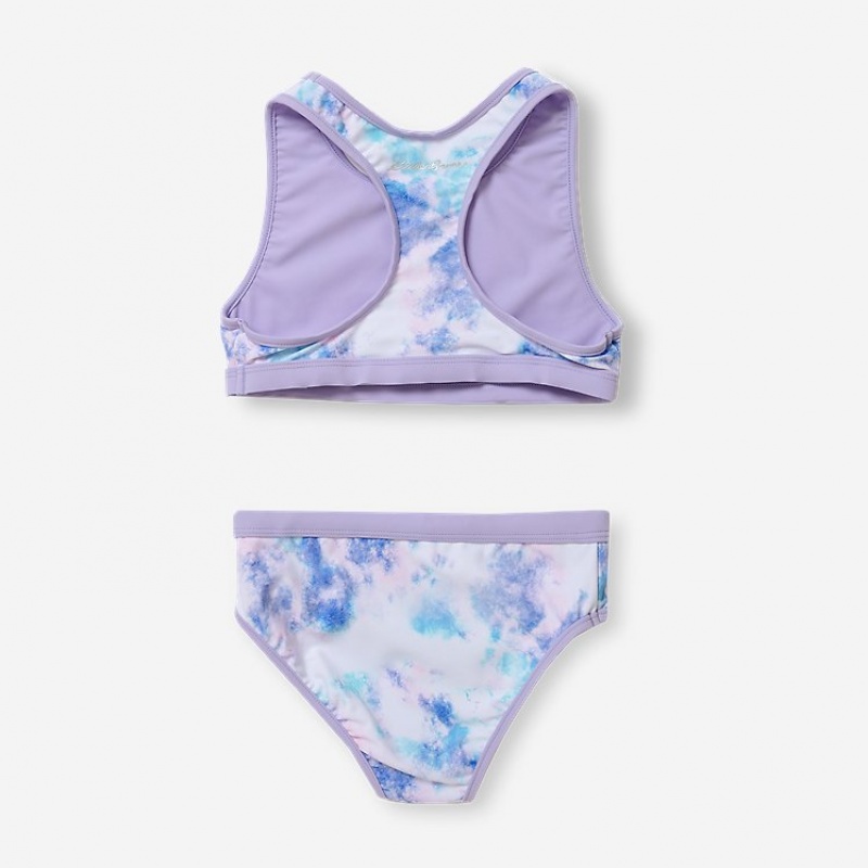 Eddie Bauer Sea Spray Kurzes-Sleeve 3-Piece Swim Set T-shirts Mädchen Lavendel | OLXP-98250