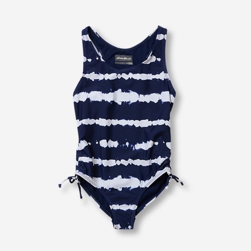 Eddie Bauer Sea Spray One-Piece Badeanzug Mädchen Hellnavy | VNJH-74052