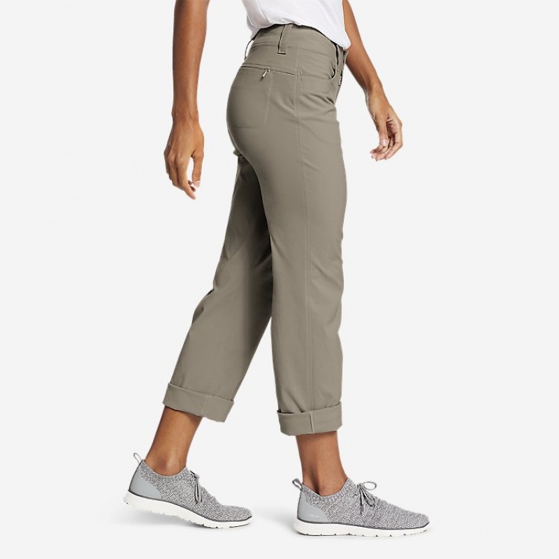 Eddie Bauer Sightscape Horizon Convertible Roll-Up Hose Damen Grau | IJER-60351