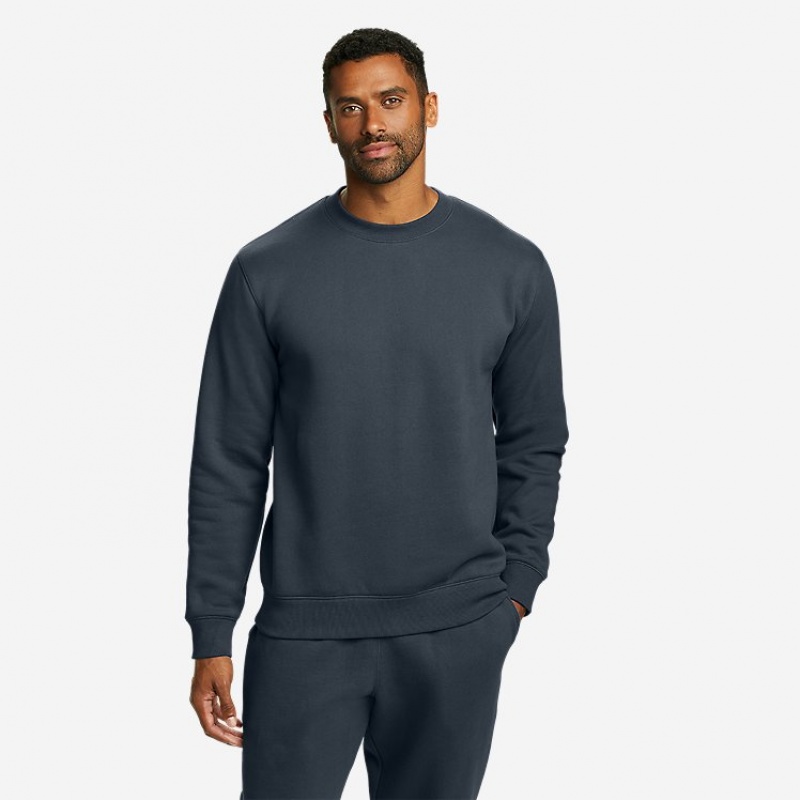 Eddie Bauer Signature Fleece Crew Sweatshirts Damen Blau | HNIC-31829