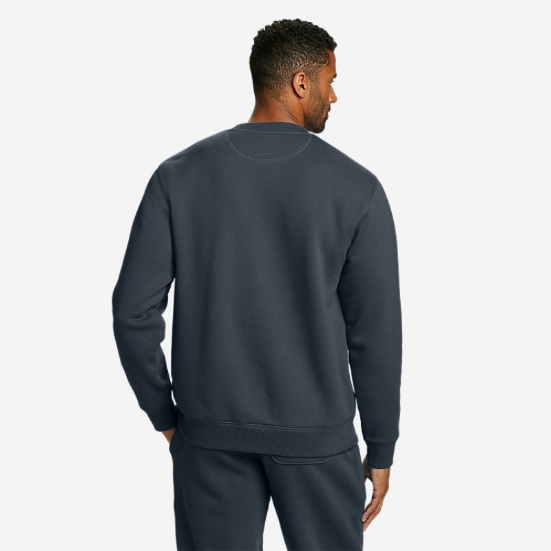 Eddie Bauer Signature Fleece Crew Sweatshirts Damen Blau | HNIC-31829