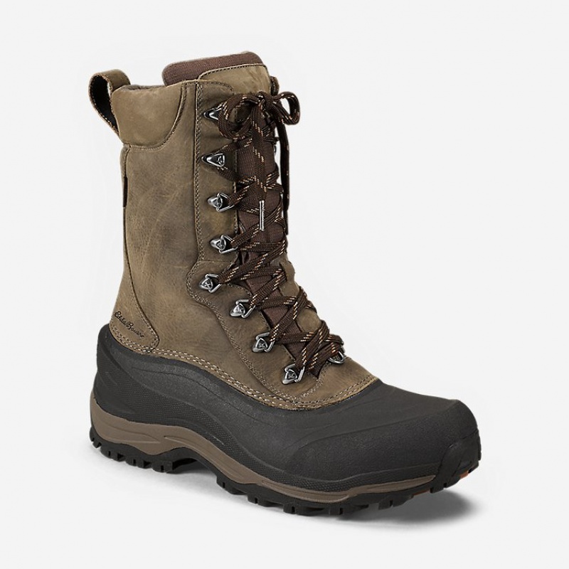 Eddie Bauer Snoqualmie Pass Stiefel Herren Khaki | MEZT-39165