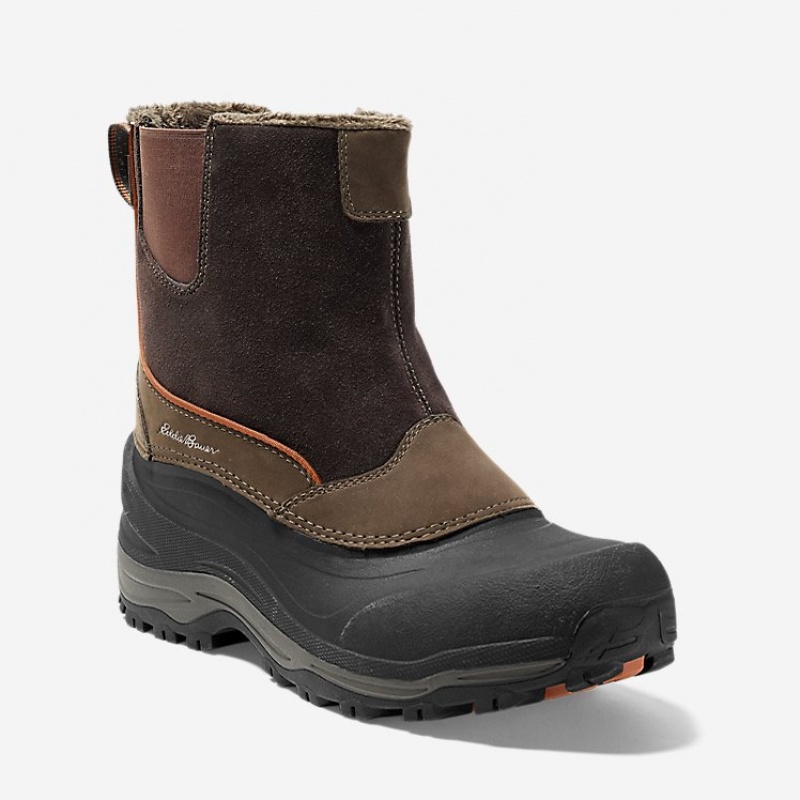 Eddie Bauer Snowfoil® Pull-On Stiefel Herren Schwarz | QUKP-90425