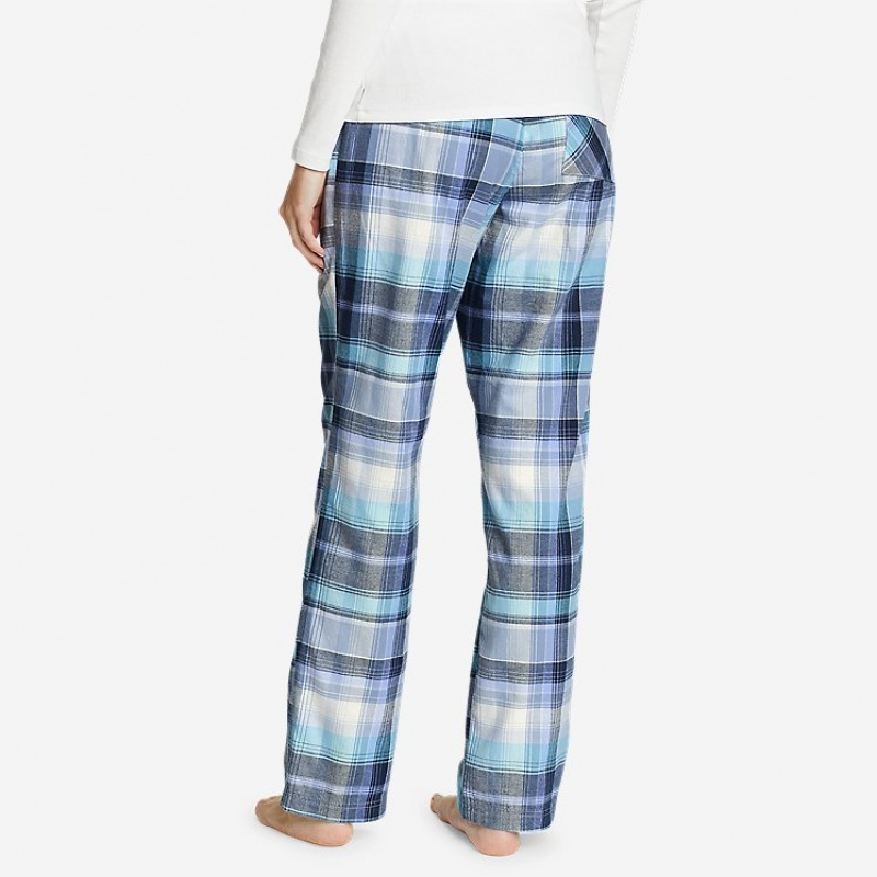 Eddie Bauer Stine's Favorite Flannel Sleep Hose Damen Blau | RVTH-50691