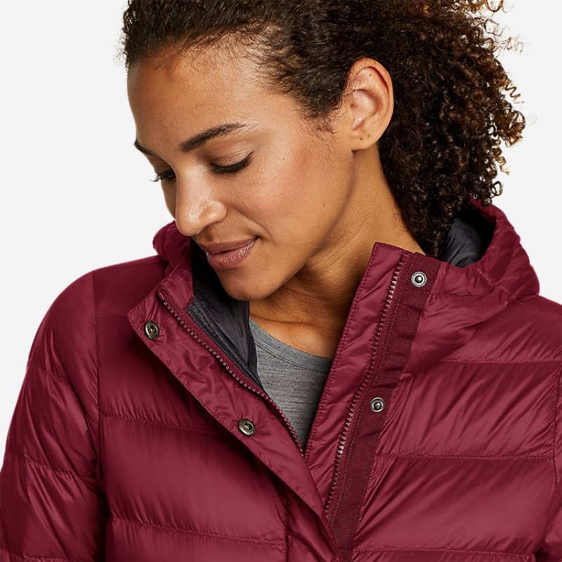 Eddie Bauer StratusTherm Mit Kapuze Down Jacken Damen Grün | UCKM-08471