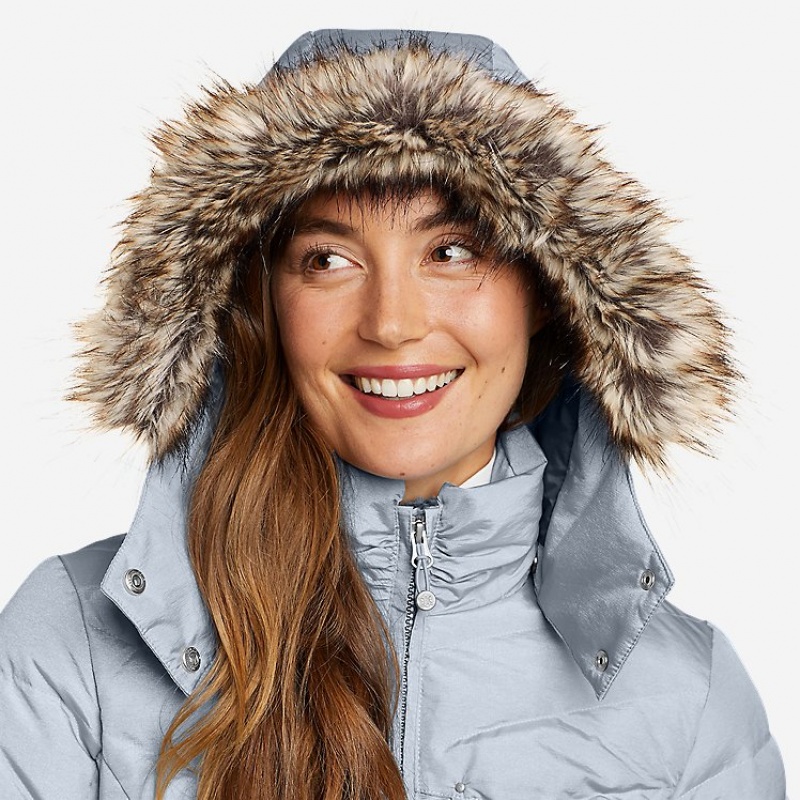 Eddie Bauer Sun Valley Down Jacken Damen Blau | UMVJ-60523