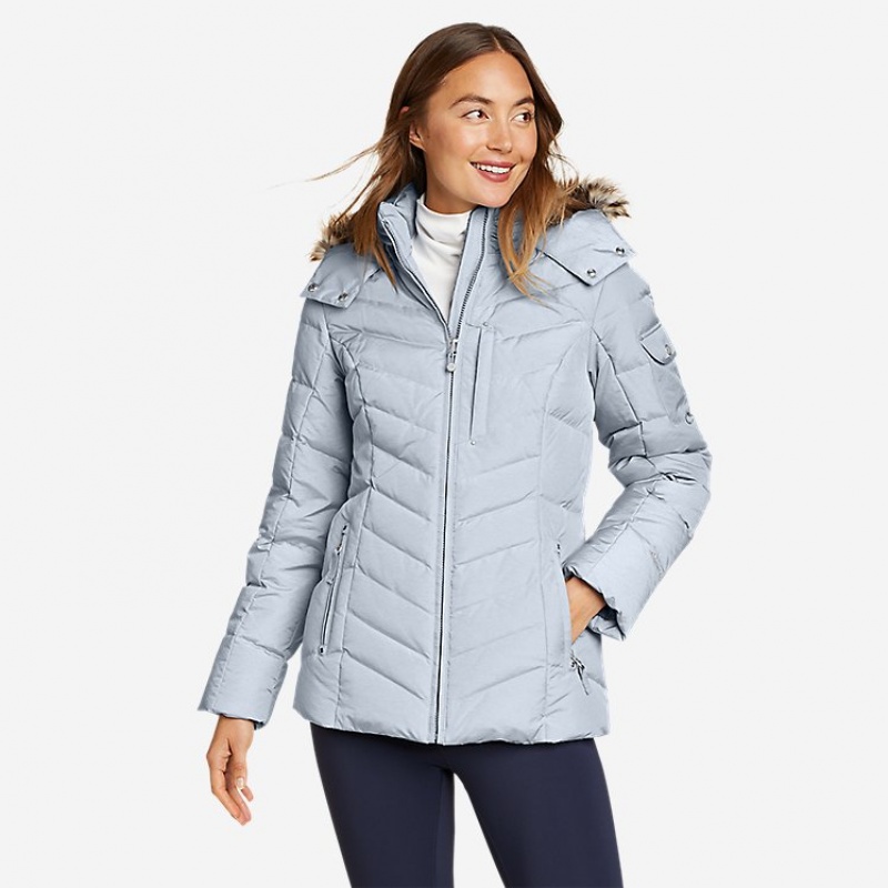 Eddie Bauer Sun Valley Down Jacken Damen Blau | UMVJ-60523