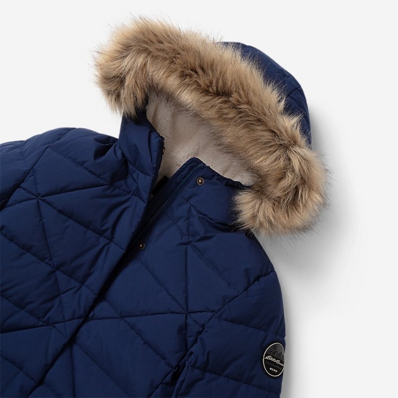 Eddie Bauer Sun Valley Frost Down Parka Mädchen Hellnavy | ZSQV-57832