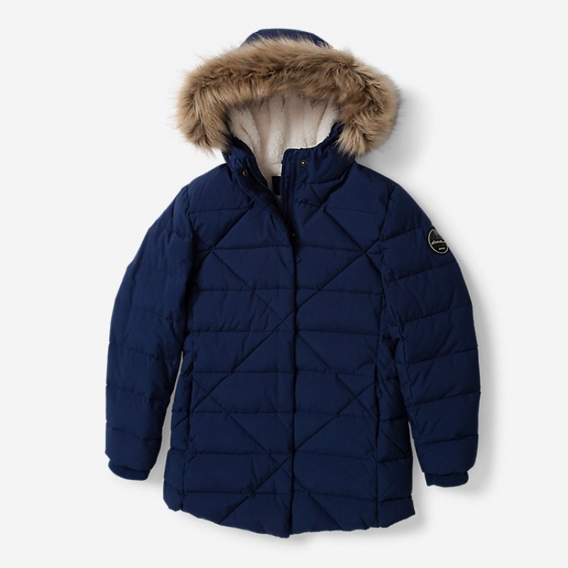 Eddie Bauer Sun Valley Frost Down Parka Mädchen Hellnavy | ZSQV-57832