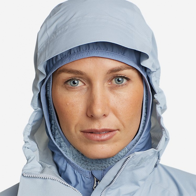 Eddie Bauer Super Sevens Rain Jacken Damen Blau | NJVO-56879