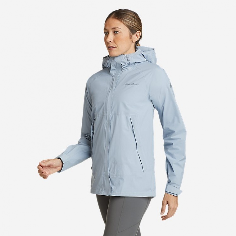 Eddie Bauer Super Sevens Rain Jacken Damen Blau | NJVO-56879