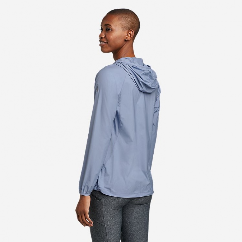 Eddie Bauer Super Sevens Wind Jacken Damen Blau | IAEN-74892