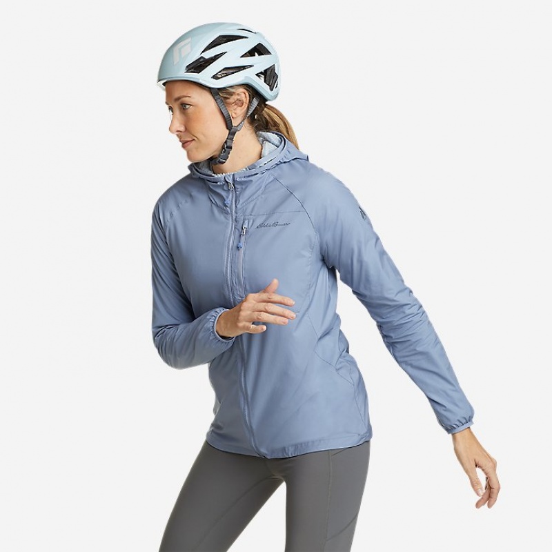 Eddie Bauer Super Sevens Wind Jacken Damen Blau | IAEN-74892