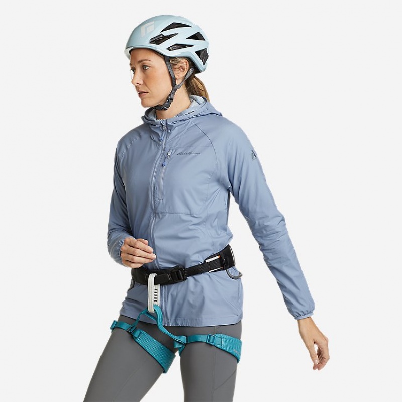 Eddie Bauer Super Sevens Wind Jacken Damen Blau | IAEN-74892