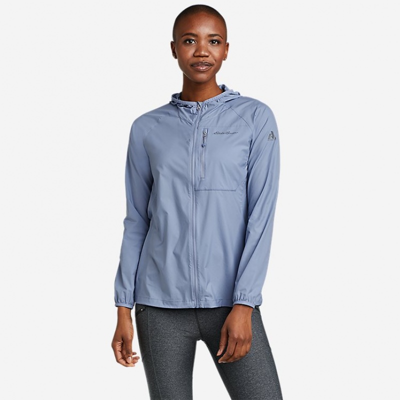 Eddie Bauer Super Sevens Wind Jacken Damen Blau | IAEN-74892