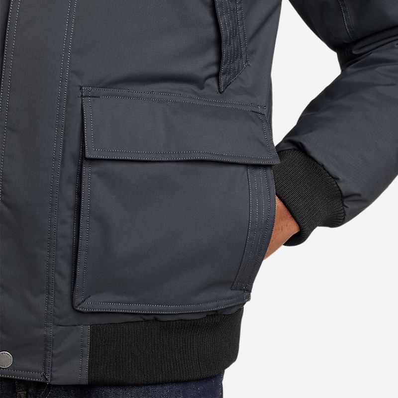 Eddie Bauer Superior Down Bomber Jacken Herren Schwarz | NCTP-12083